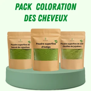 Pack coloration des cheveux (Noir / marron )